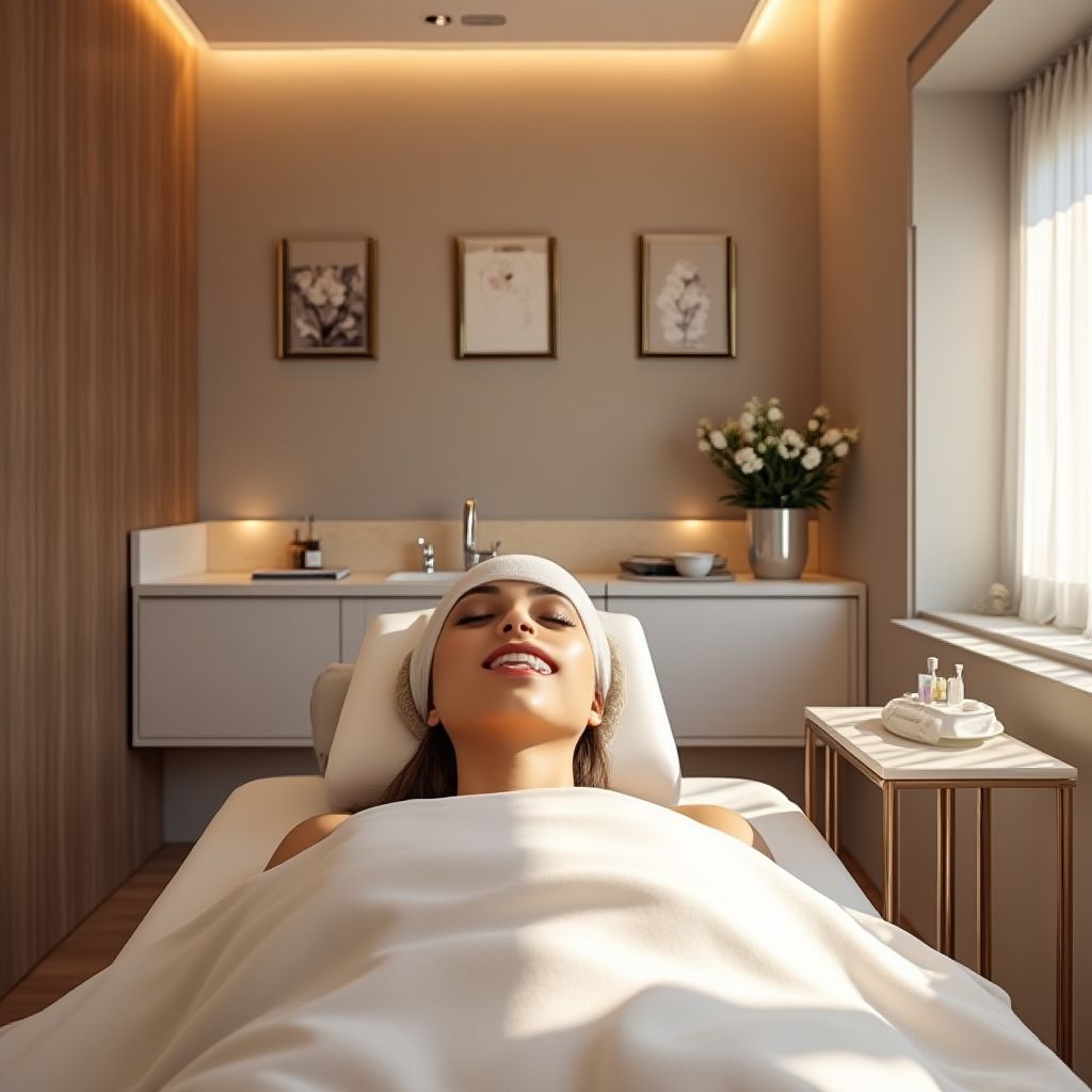 Luxe gezichtsbehandelingskamer