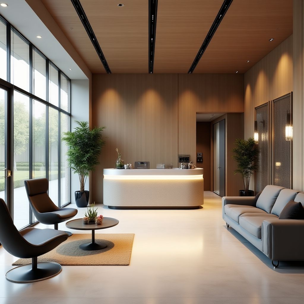 Elegante receptie van de salon